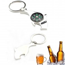 Shark Shaped Bottle Opener Keychain