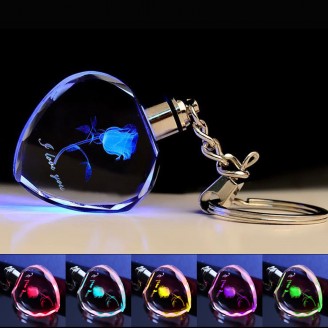 LED Crystal Keychain
